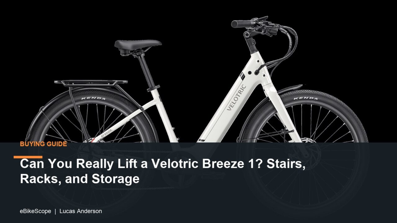 Can You Really Lift a Velotric Breeze 1? Stairs, Racks, and Storage featured image