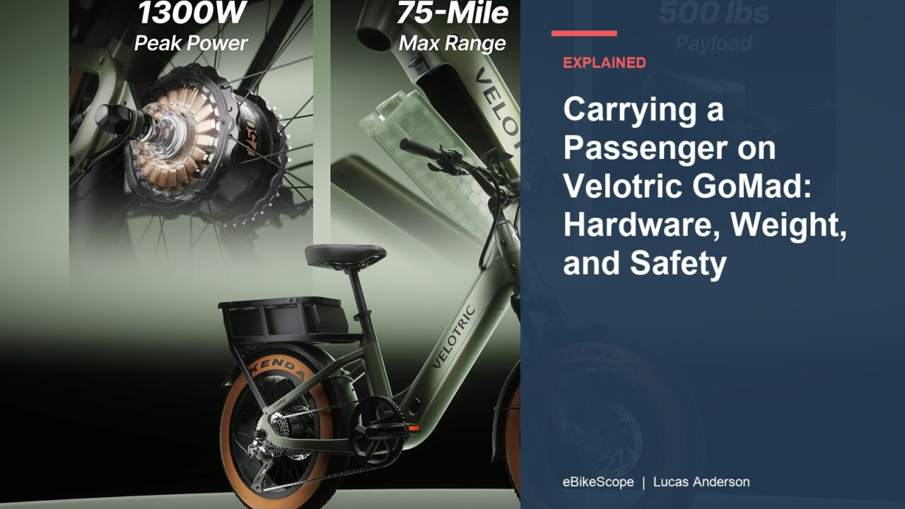 Carrying a Passenger on Velotric GoMad: Hardware, Weight, and Safety featured image