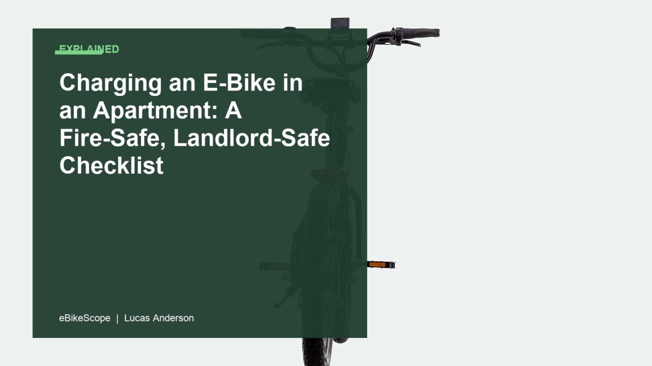 Charging an E-Bike in an Apartment: A Fire-Safe, Landlord-Safe Checklist featured image