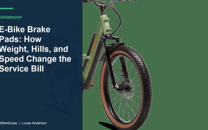 E-Bike Brake Pads: How Weight, Hills, and Speed Change the Service Bill featured image