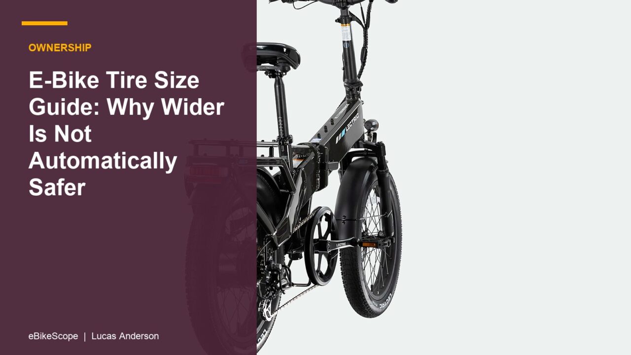 E-Bike Tire Size Guide: Why Wider Is Not Automatically Safer featured image
