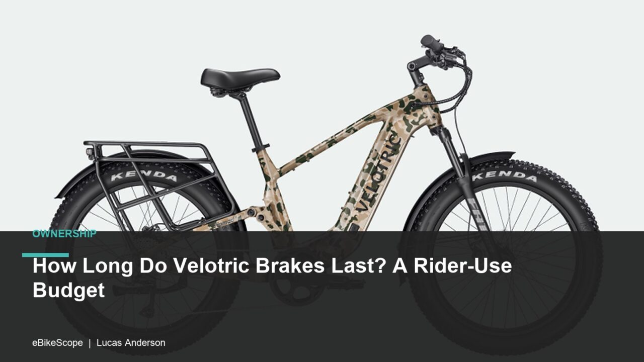 How Long Do Velotric Brakes Last? A Rider-Use Budget featured image