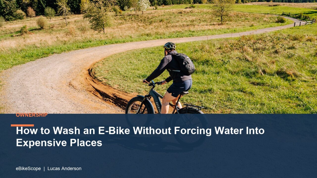 How to Wash an E-Bike Without Forcing Water Into Expensive Places featured image
