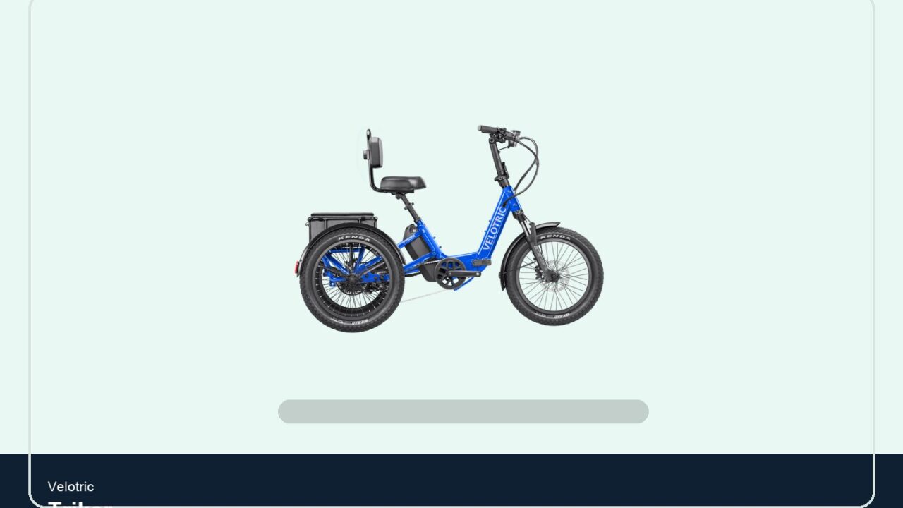 Best Velotric E-Bike for Seniors: Discover 3, Breeze 1, Fold 1 Plus, and More cover image featuring Velotric Triker