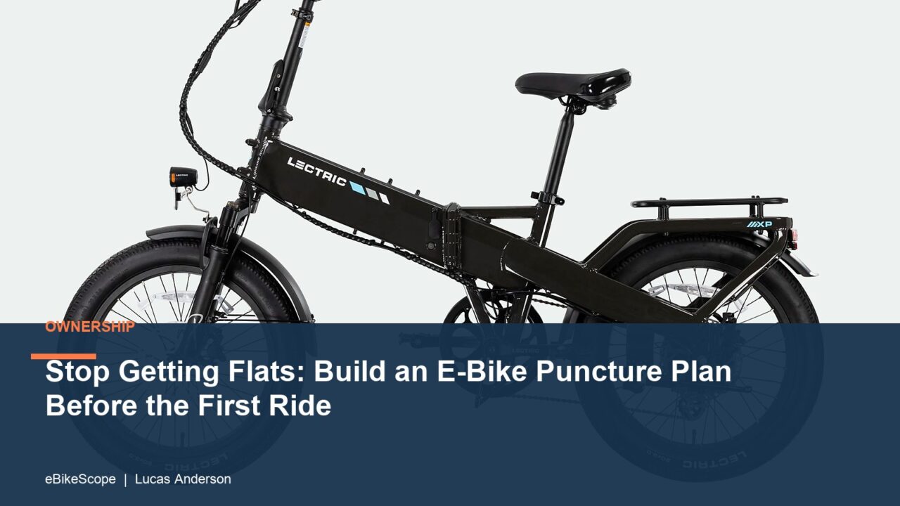 Stop Getting Flats: Build an E-Bike Puncture Plan Before the First Ride featured image