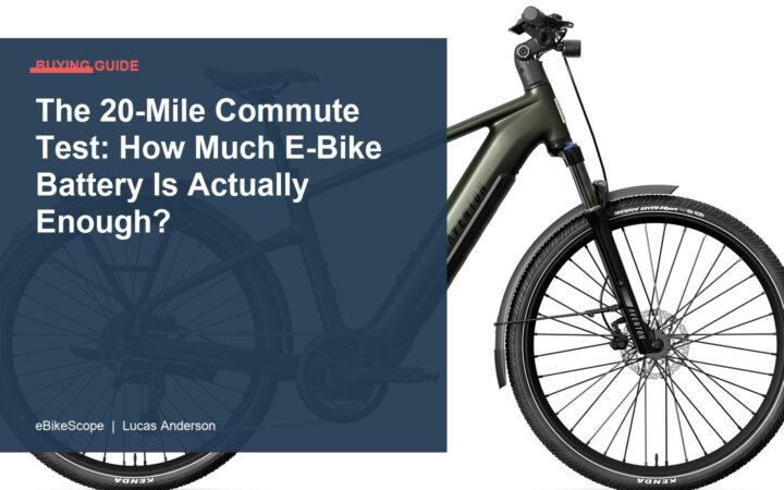 The 20-Mile Commute Test: How Much E-Bike Battery Is Actually Enough? featured image