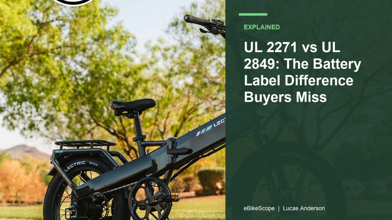 UL 2271 vs UL 2849: The Battery Label Difference Buyers Miss featured image