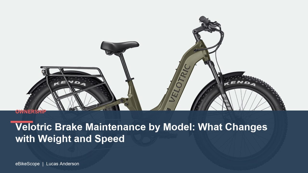 Velotric Brake Maintenance by Model: What Changes with Weight and Speed featured image