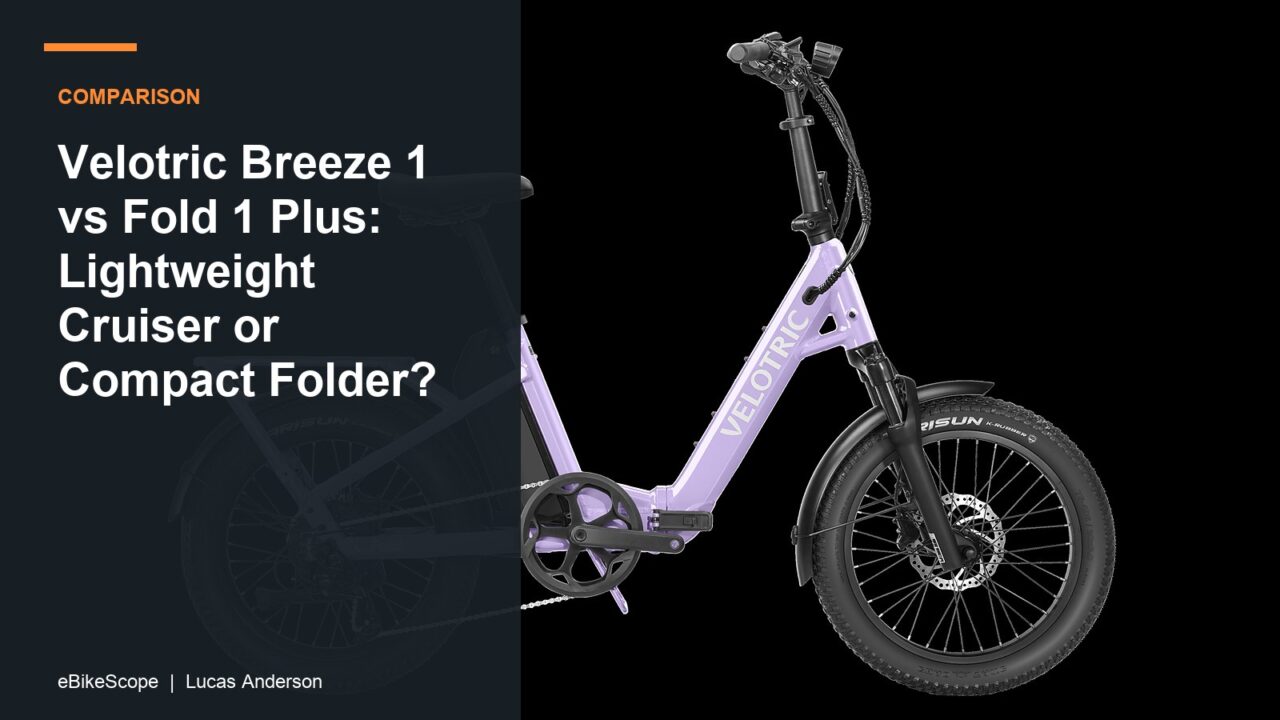 Velotric Breeze 1 vs Fold 1 Plus: Lightweight Cruiser or Compact Folder? featured image
