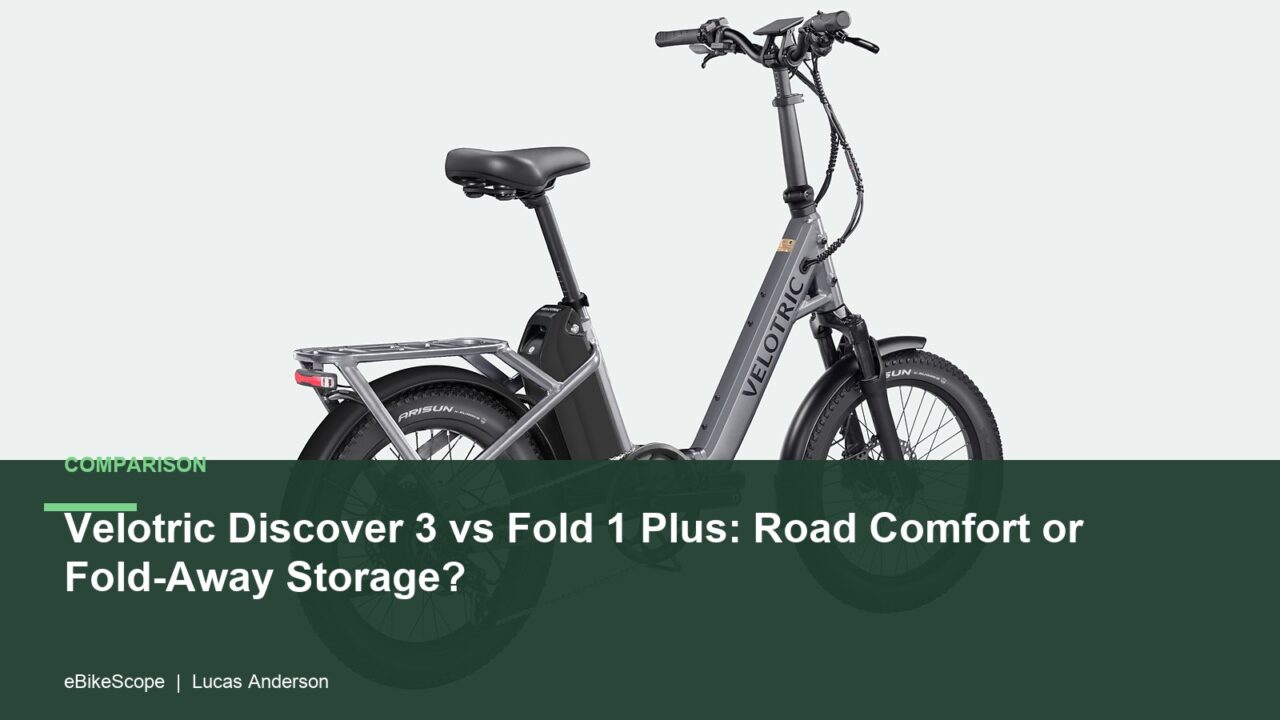 Velotric Discover 3 vs Fold 1 Plus: Road Comfort or Fold-Away Storage? featured image