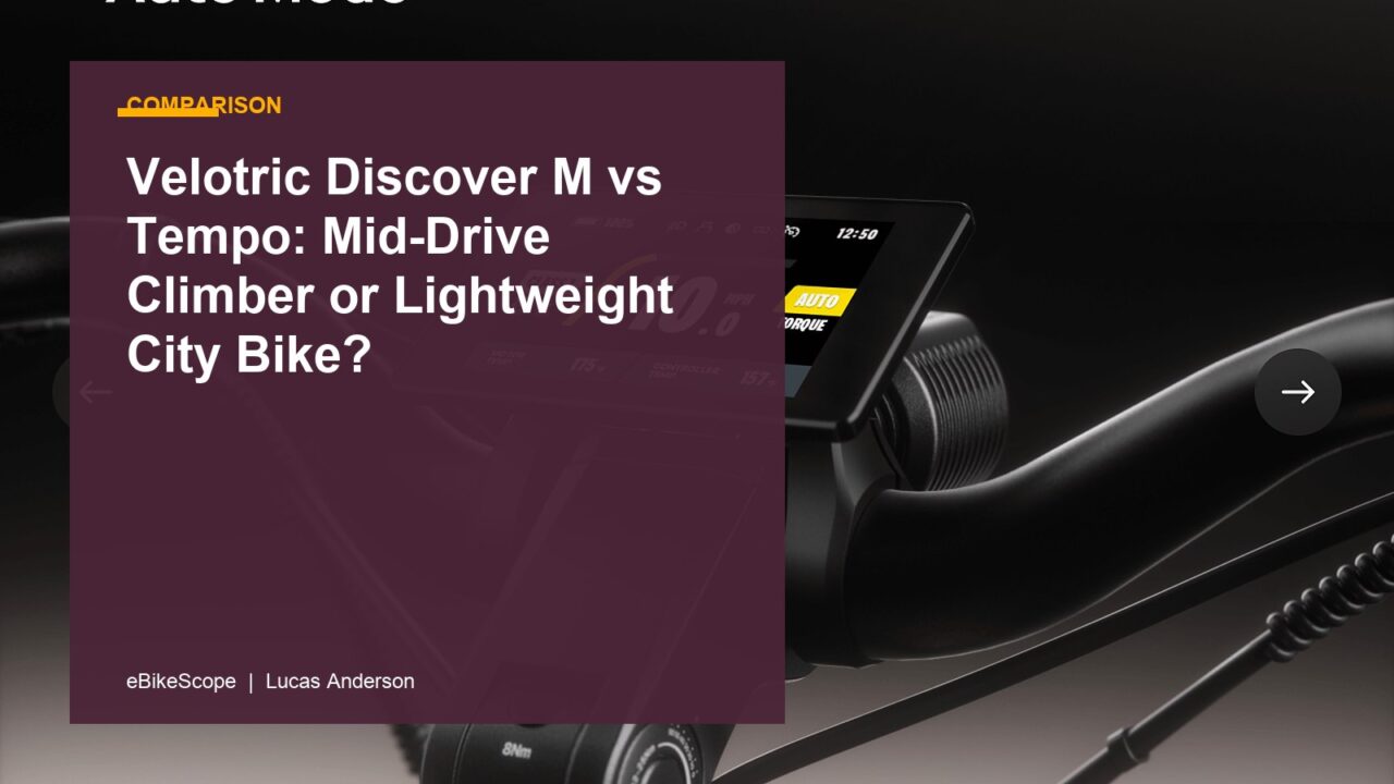 Velotric Discover M vs Tempo: Mid-Drive Climber or Lightweight City Bike? featured image