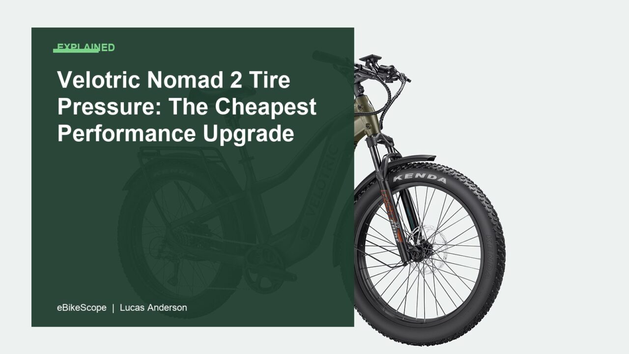 Velotric Nomad 2 Tire Pressure: The Cheapest Performance Upgrade featured image