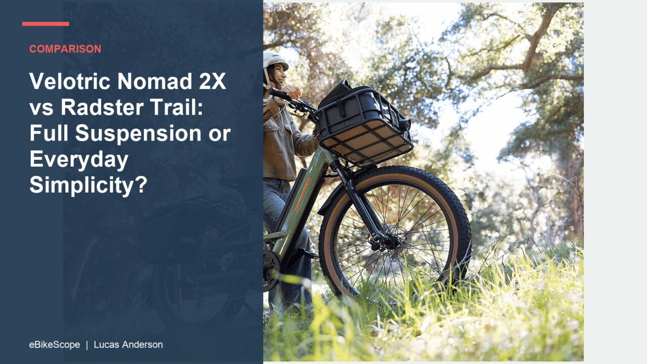 Velotric Nomad 2X vs Radster Trail: Full Suspension or Everyday Simplicity? featured image