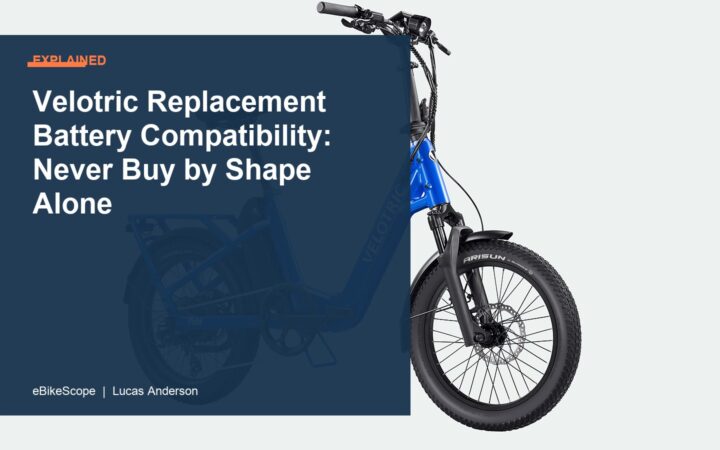 Velotric Replacement Battery Compatibility: Never Buy by Shape Alone featured image