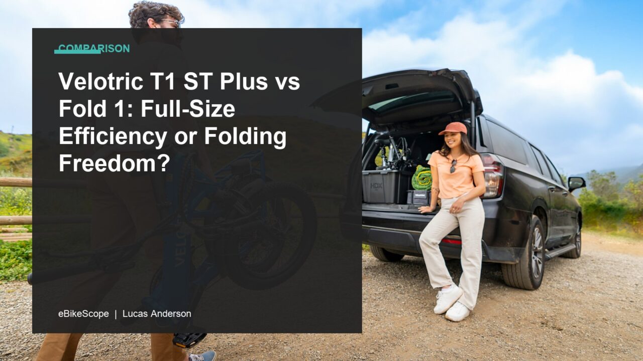 Velotric T1 ST Plus vs Fold 1: Full-Size Efficiency or Folding Freedom? featured image