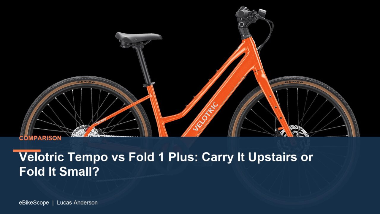 Velotric Tempo vs Fold 1 Plus: Carry It Upstairs or Fold It Small? featured image