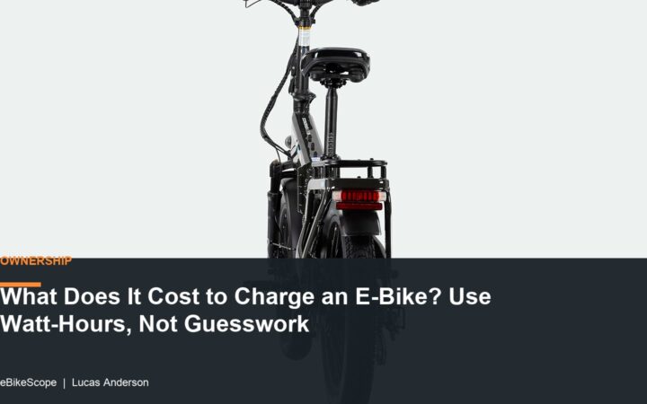 What Does It Cost to Charge an E-Bike? Use Watt-Hours, Not Guesswork featured image